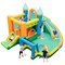 Inflatable Water Slide Blowup Bounce House with Dual Slides and Splash Pool (Without Blower)
